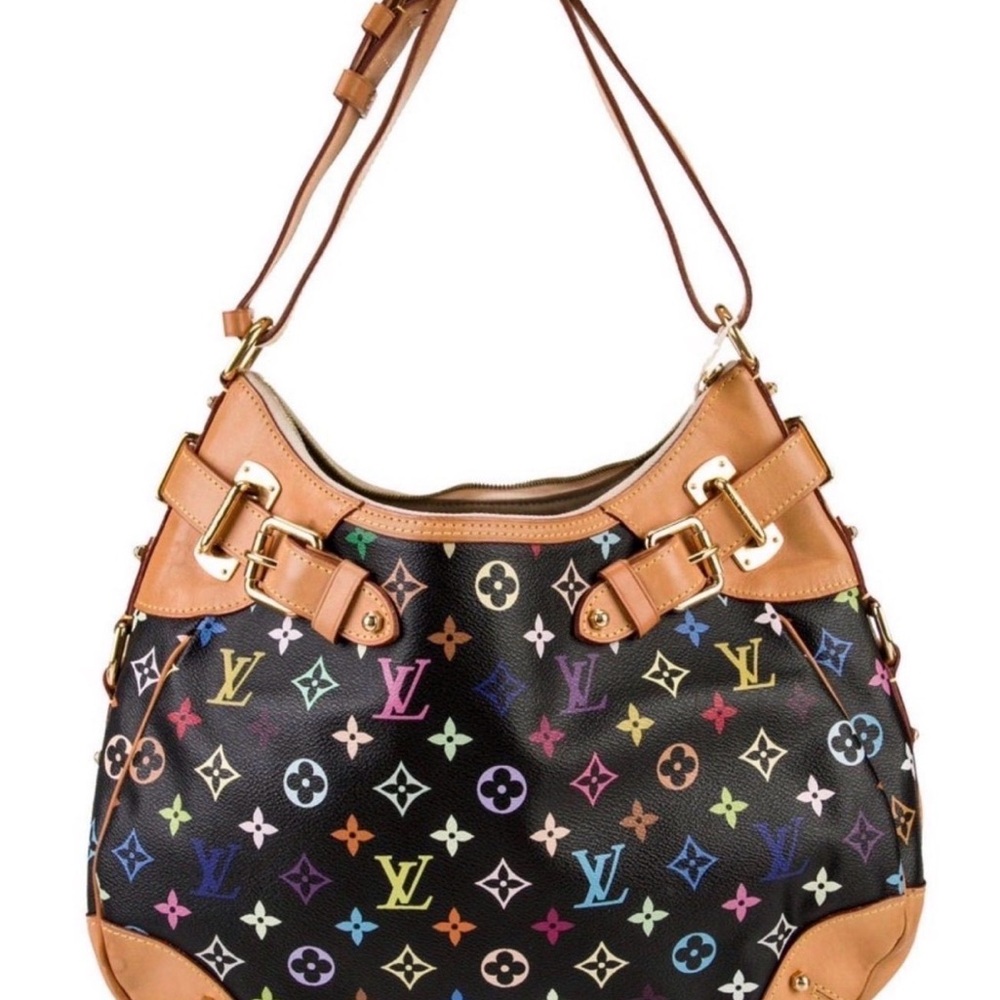 334. Louis Vuitton Multicolor Monogram Greta, w/coa